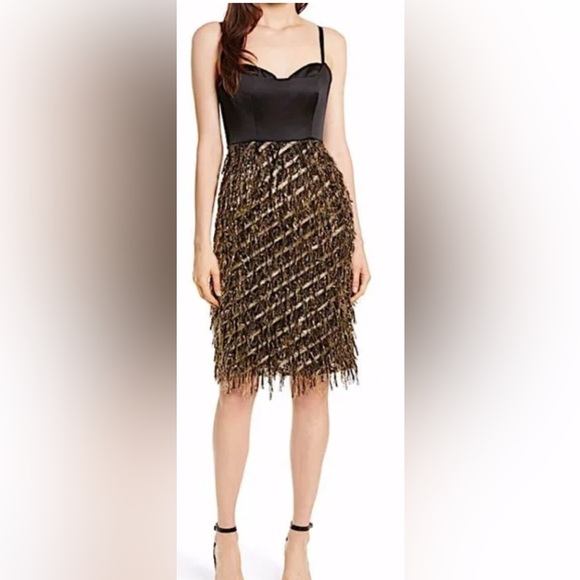 Milly Black and Gold Dress - Picture 1 of 6